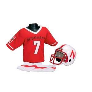 Nebraska Cornhuskers Kids/Youth Football Helmet Uniform Set  