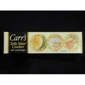 Carrs Water Crackers with Peppers   4.5 OZ Box  Grocery 