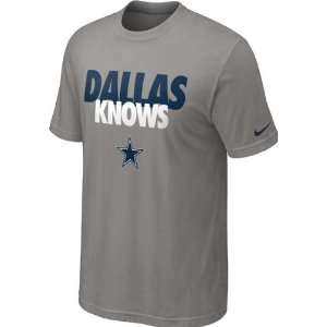  Dallas Cowboys Grey Nike Dallas Knows T Shirt
