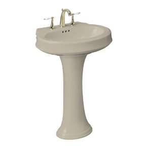 Kohler K 2326 4 G9 Leighton Pedestal Lavatory with 4 Centers, Sandbar