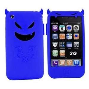 Devil Design BLUE Silicone Skin Case Cover for Apple iPhone 3G/3GS 