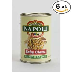 Napoli Baby Clams 10oz (Pack of 6)  Grocery & Gourmet Food