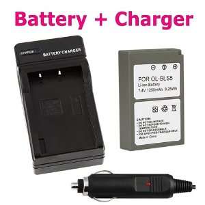   BLS5 Replacement Battery for Olympus PEN E PL2 EPL2 + Battery Charger