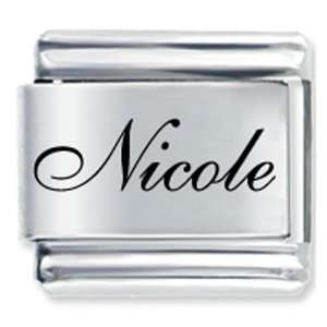  Edwardian Script Font Name Nicole Italian Charm Pugster Jewelry