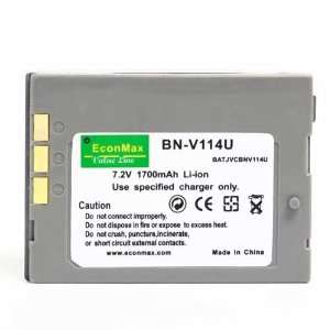  1700mAh BN V114 BNV114 Battery JVC GRDX57 GR DX57 GR DX57E 