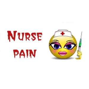    Airbrush License Plate   Smiley Nurse Pain  #1566 Automotive