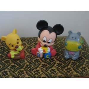   MOUSE SON, POOH with HUNNY POT & HIPO Coin Bank 