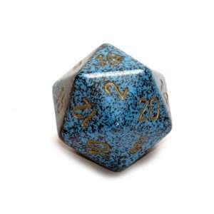  Speckled 34mm d20 Barracuda Dice Toys & Games