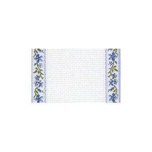  18 Ct. Ant. White Cotton Banding w/Blue Flowers 2.3x36 