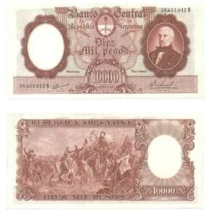  Argentina ND (1961 69) 10,000 Pesos, Pick 281b Everything 