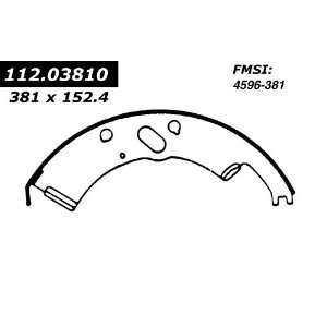  Centric Parts, 112.03810, Riveted Brake Shoes Automotive