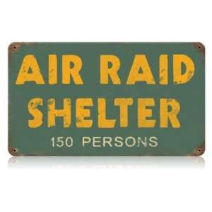 Air Raid Shelter Allied Military Vintage Metal Sign   Garage Art Signs