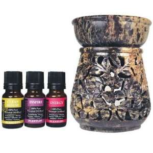  Clean House Essential Oil Gift Set with Hand Made Stone 