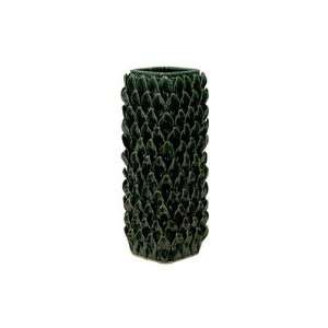  Urban Trends Green Leafs Accent Ceramic Vase II 78028 