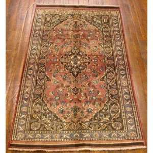    3x6 Hand Knotted Mashad Persian Rug   60x36