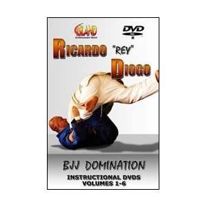  BJJ Domination 5 DVD Set with Ricardo Rey Diogo Sports 