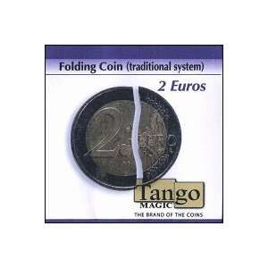  Folding Coin   2 Euros (Traditional) by Tango Magic Toys 