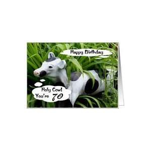  Happy Birthday / Holy Cow Youre 70 Card Toys & Games