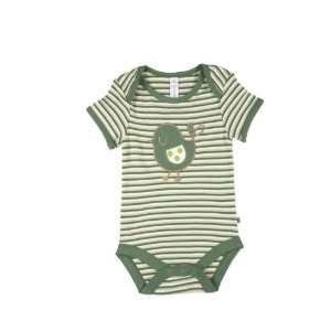   Green Kids Josh Short Sleeve Bodysuit   Watercress   0 3 Months Baby