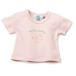    UV Protective My First Summer T Shirt   Light Pink 12 Months Baby