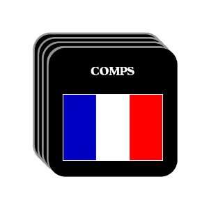  France   COMPS Set of 4 Mini Mousepad Coasters 