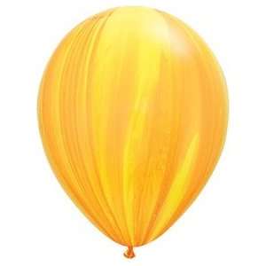  Mayflower Balloons 10512 11 Inch Yellow and Orange Agate 