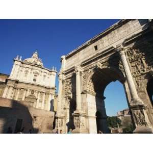  Arch of Septimus Severus, Forum, Rome, Lazio, Italy 