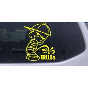 Pee On Bills Car Window Wall Laptop Decal Sticker    Yellow 26in X 21 