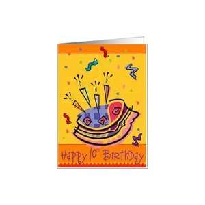  BIrthday Cake 10th Card Toys & Games