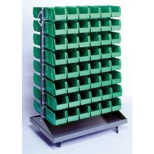  Mobile Double Sided Louvered Rack with Bins (Complete 