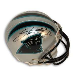  Steve Smith Autographed Carolina Panthers Mini Helmet 