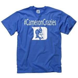   Blue Devils Royal Cameron Crazies Hashtag T Shirt