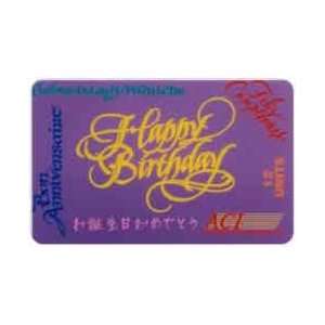  Collectible Phone Card 12u Happy Birthday (In Different 