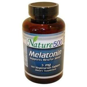  Nature500 Melatonin 5mg Promote Restful Sleep 180 Tabs 