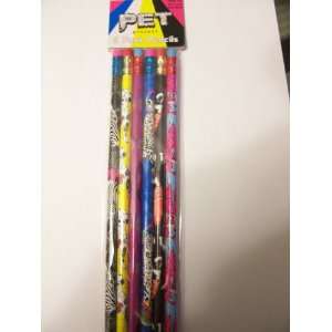  Pet Project ~ Set of 6 Animal Themed Pencils (No. 2 Lead 