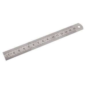  15cm 6 Inch Stainless Steel Straight Ruler Measuring Tool 