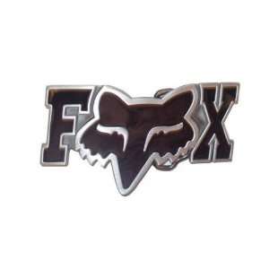 Black FOX RACING Logo Belt Buckle FOX letters y head 