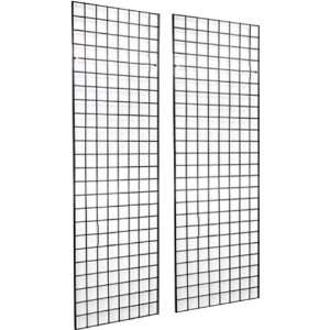  2 Pack Wire Grid Panel Display, 2 x 8 ft   3 On Center 