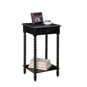  Carolina Cottage 16245 AB Ant. Black Meredith Accent Table 