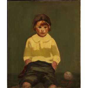   paintings   George Benjamin Luks   24 x 28 inches   Boy with Baseball