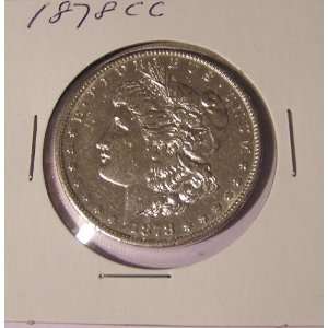  1878 CC Morgan Silver Dollar, Almost Uncirculated (AU 