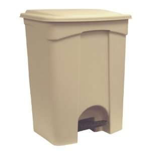 Continental 18BE Plastic 18 Gallon Step On Waste Receptacle 