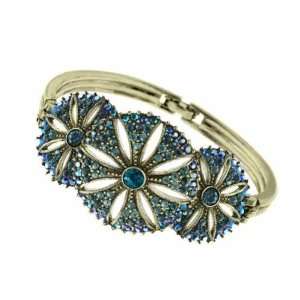  Moonlit Blue Aurora Borealis Sand Dollar Bracelet Jewelry