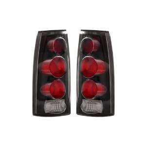  1988 1998 Chevy Full Size Tail Lights (3D Style) (Black 