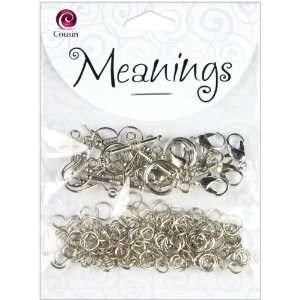  Meanings Metal Findings Starter Pack 180/Pkg Silver