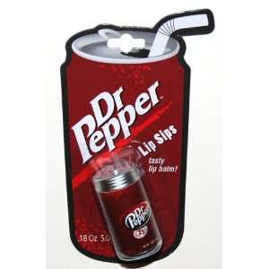  Dr. Pepper Lip Sips Flavored Lip Balm in a Can (1 Each 