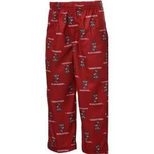  Wisconsin Badgers Kids 4 7 Red Team Logo Printed Pants 