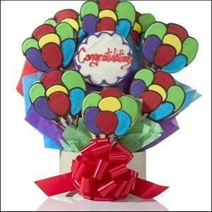  Celebration Balloons   9 Cookies in a Bouquet (154 09 
