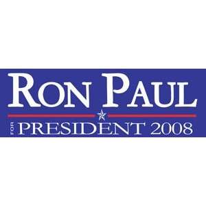  Bumper Stickers Ron Paul for president 2008 (blue 