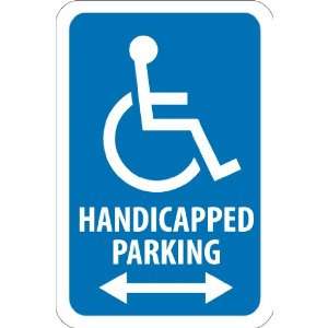 Graphic, Handicapped Parking (Double Arrow), 18X12, .080 Egp Ref 